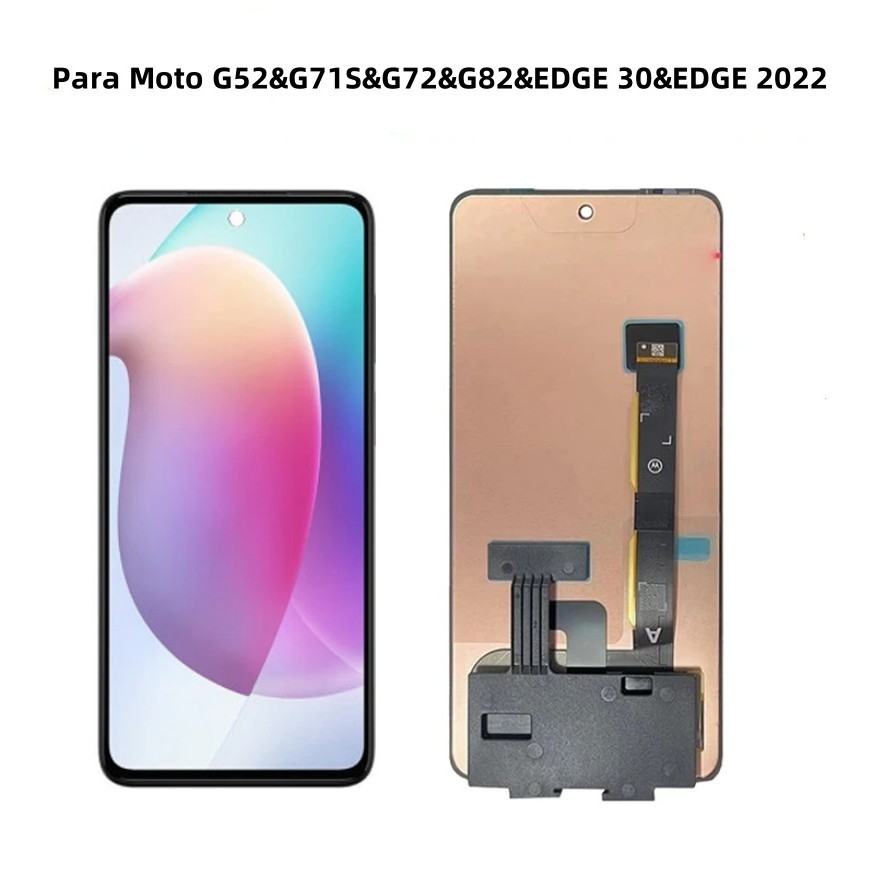 6.6" Super Oled Display Para Motorola Moto G52&G71S&G72&G82&Edge 30&Edge 2022 Fr