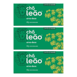 Kit C/ 75 Saquinhos Chá Leão Erva Doce Em Sachê 40g Cada Cx em Oferta na Shopee