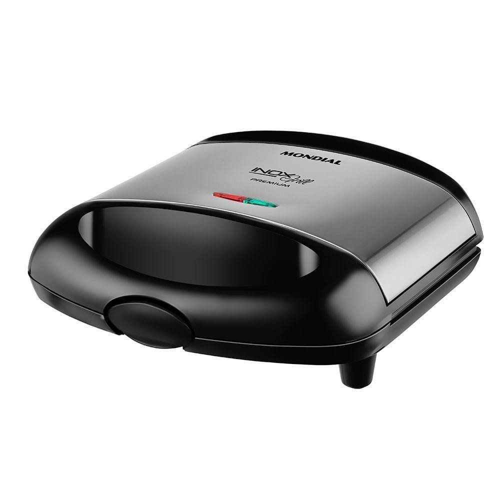 Grill Sanduicheira Mondial Premium S-07 220V Preto/Inox