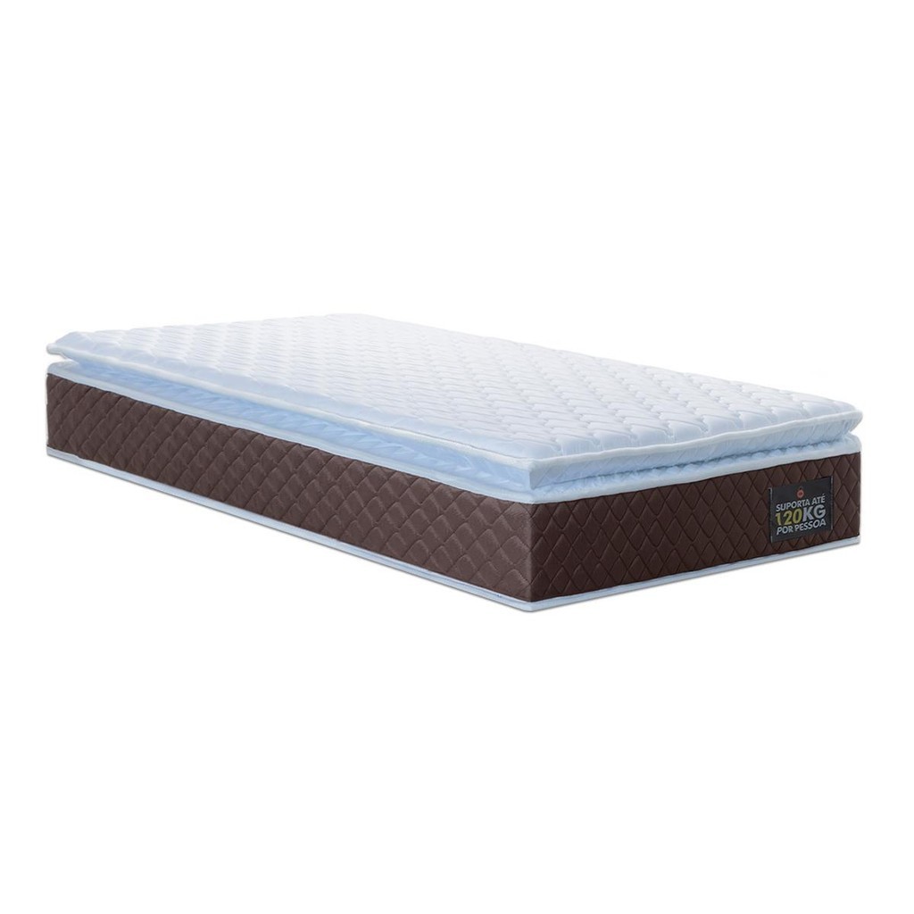 Colchão de Espuma D33 Pillow Top Comfort Luxo Solteiro 88cm - Home & Living