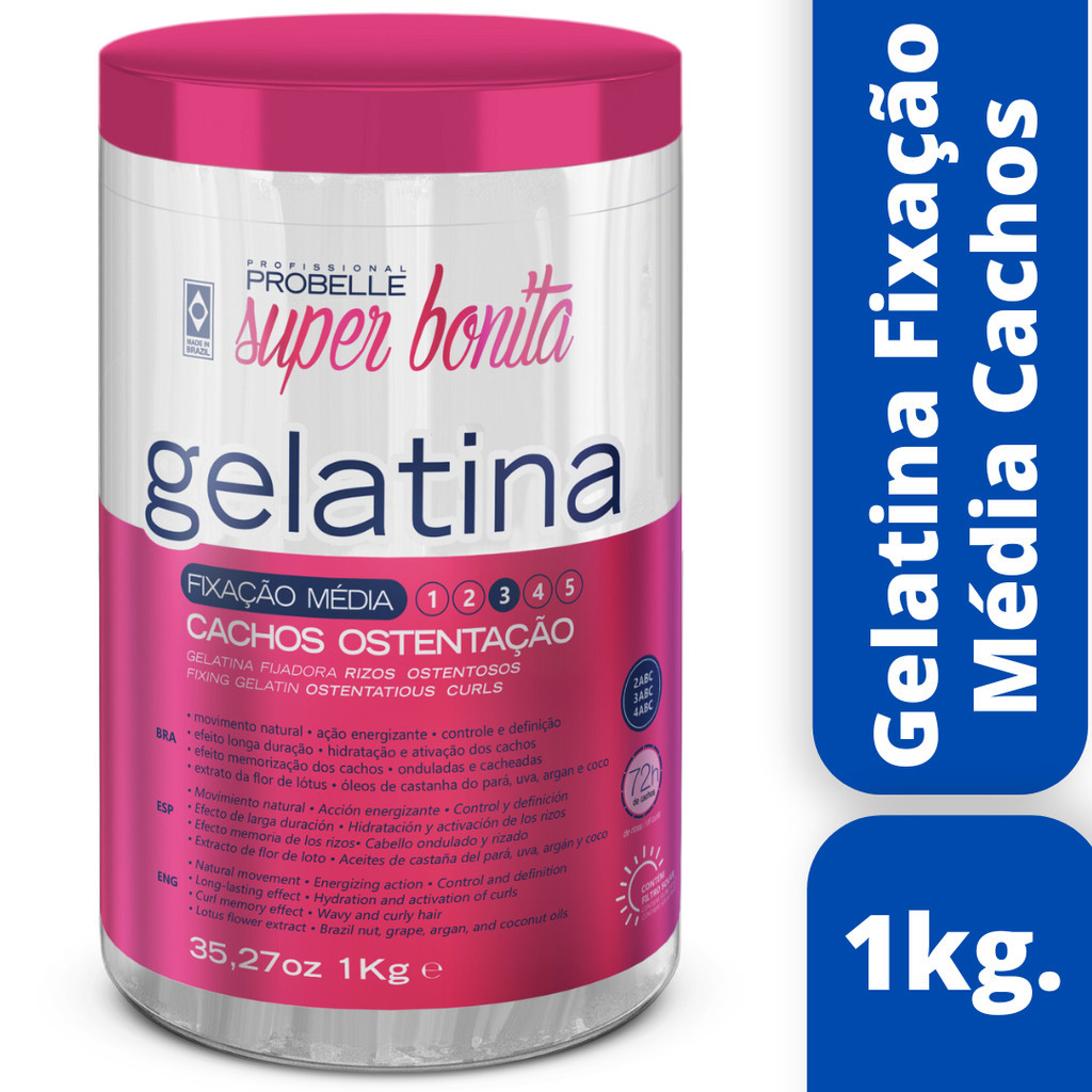 Gelatina Cachos Ostentação 1KG LANÇAMENTO- Probelle