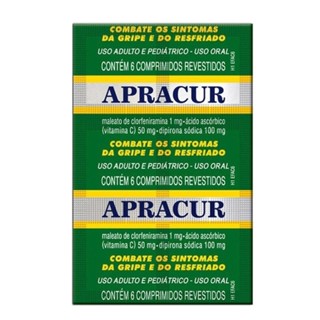 Apracur 6 Comprimidos Revestidos em Oferta na Shopee
