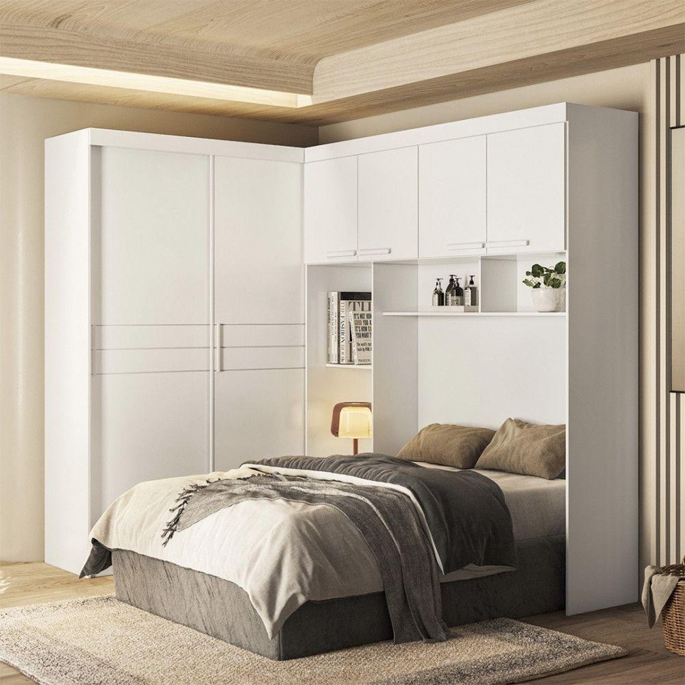 Guarda Roupa Moval Modulado Florenca Flex Branco - Home & Living