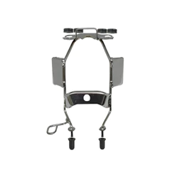 Suporte Farol Aranha Cromada Com Borrcaha Ilhos Honda Fan Cargo 125 2005 2006 2007 2008