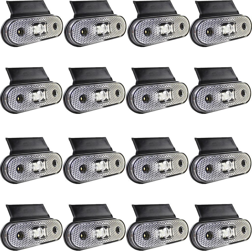 16 Lanterna Lateral Caminhão Carreta Facchini LED CR +Suporte