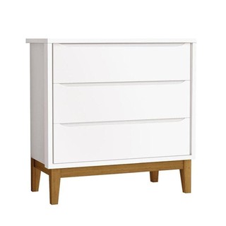 Cômoda Gaveteiro Infantil New Classic Branco Com Pés Madeira - Reller em Oferta na Shopee