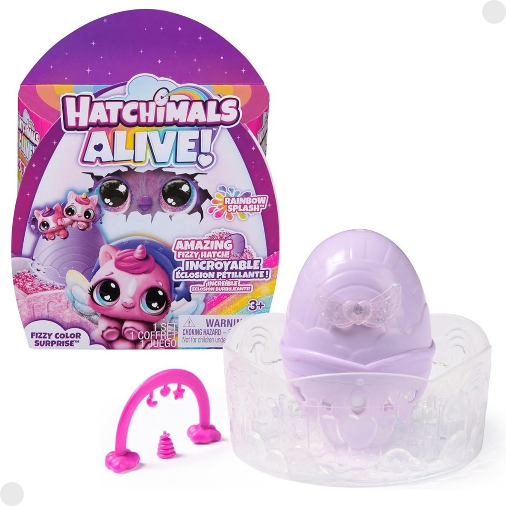 Hatchimals Alive surpresa Rainbow Splash C/ Acessório 04001 - Sunny em Oferta na Shopee
