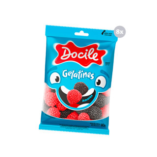 Kit com 8 Pct Gelat Docigummies Amoras 80G Bala Docile em Oferta na Shopee