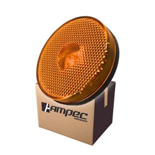 Lanterna Lateral LED Para Carreta Caminhão Trailer Reboque Sem Suporte Amarela P 65mm em Oferta na Shopee
