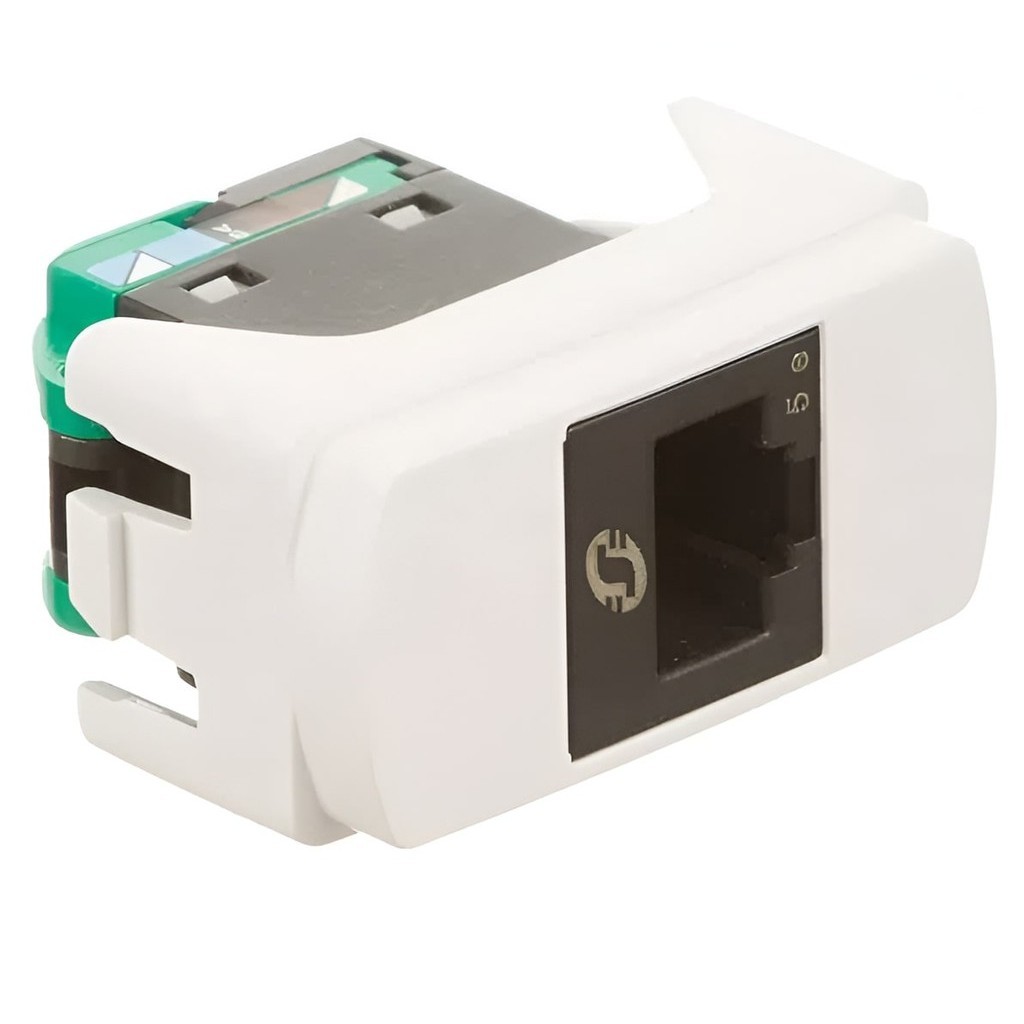 Modulo tomada rj45 cat 5e 8 fios schneider miluz