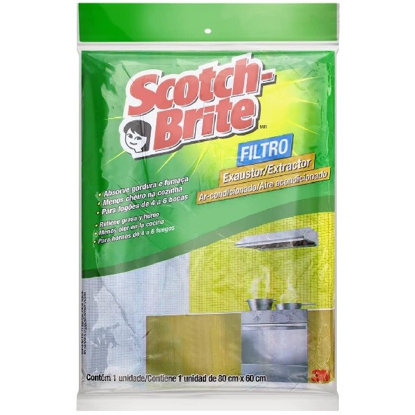 Filtro para Coifa Exaustor SCOTCH-BRITE 3M 80CM X 60CM - Home Appliances