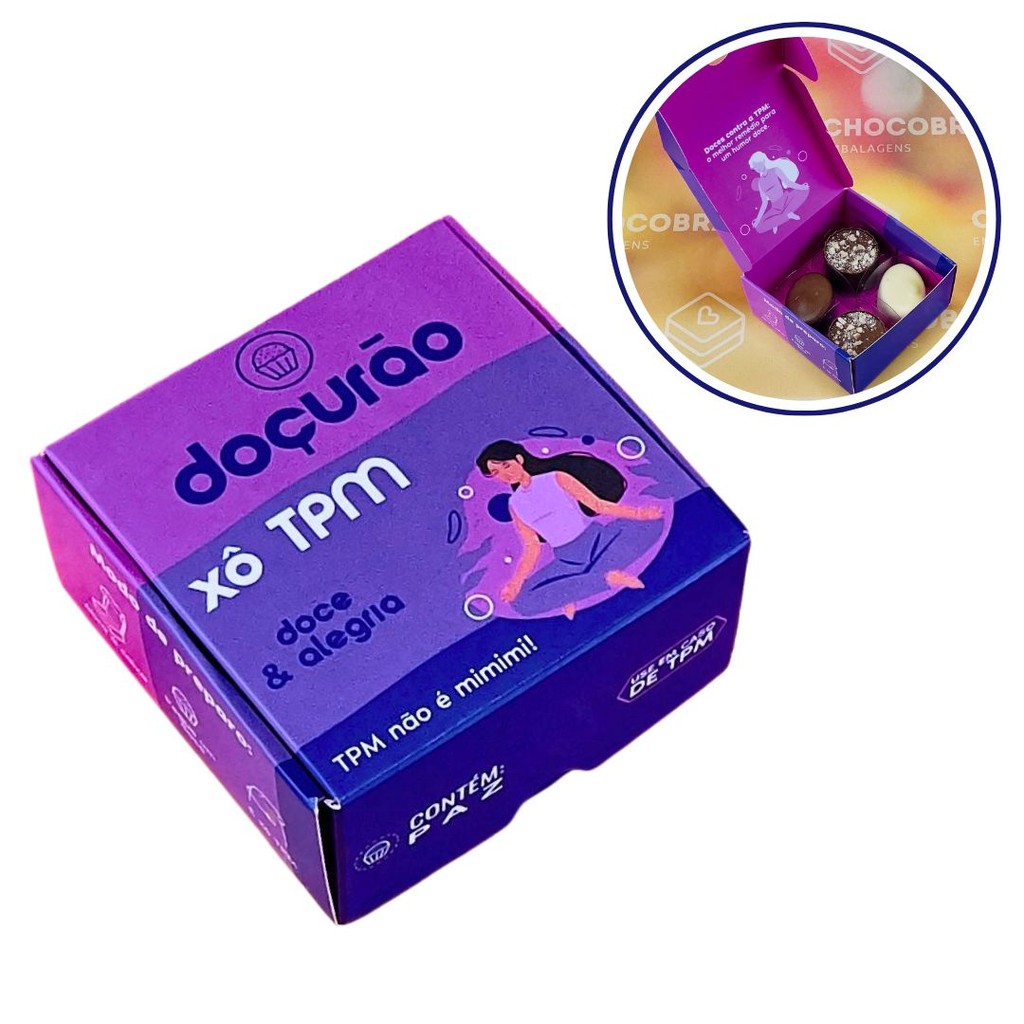 10~50 CAIXA 04 DOCES XÔ TPM 8X8X4 ID5257 (IDEIA) - Stationery