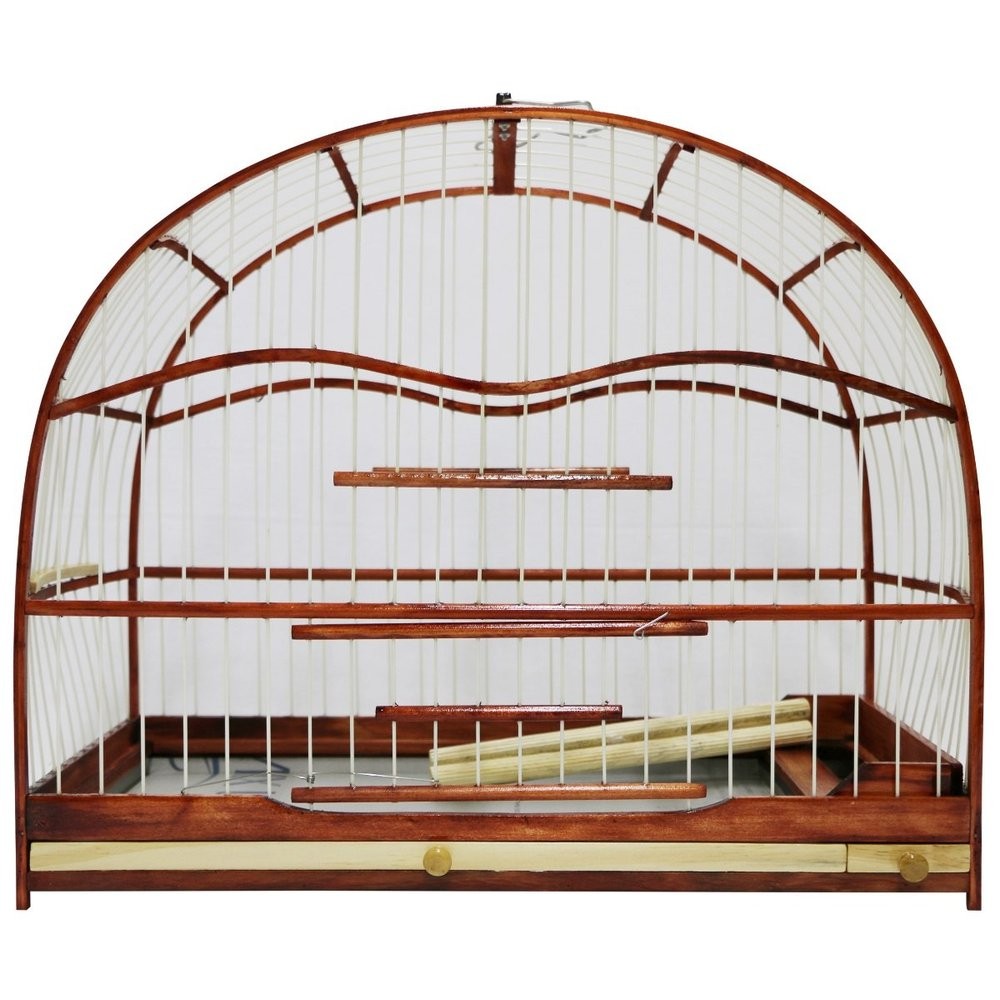 Gaiola Trinca Ferro / Picharro / Bico De Ferro Mogno Abaulada Em Madeira em Oferta na Shopee