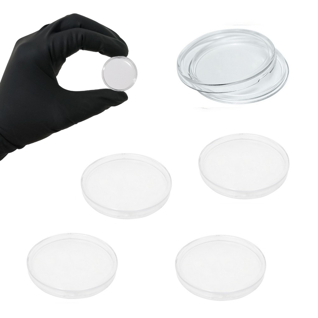 Kit 5 Capsulas Case Porta Moedas De Acrílico 30mm Redondo Coin Holder