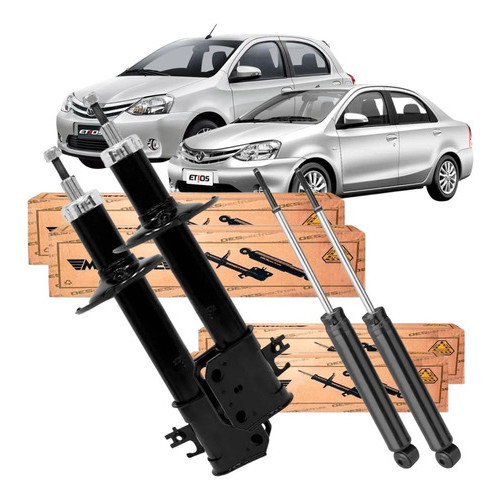 Kit 4 Amortecedor Dianteiro + Traseiro Original Monroe - Etios 1.3 / 1.5 2013 a 2019