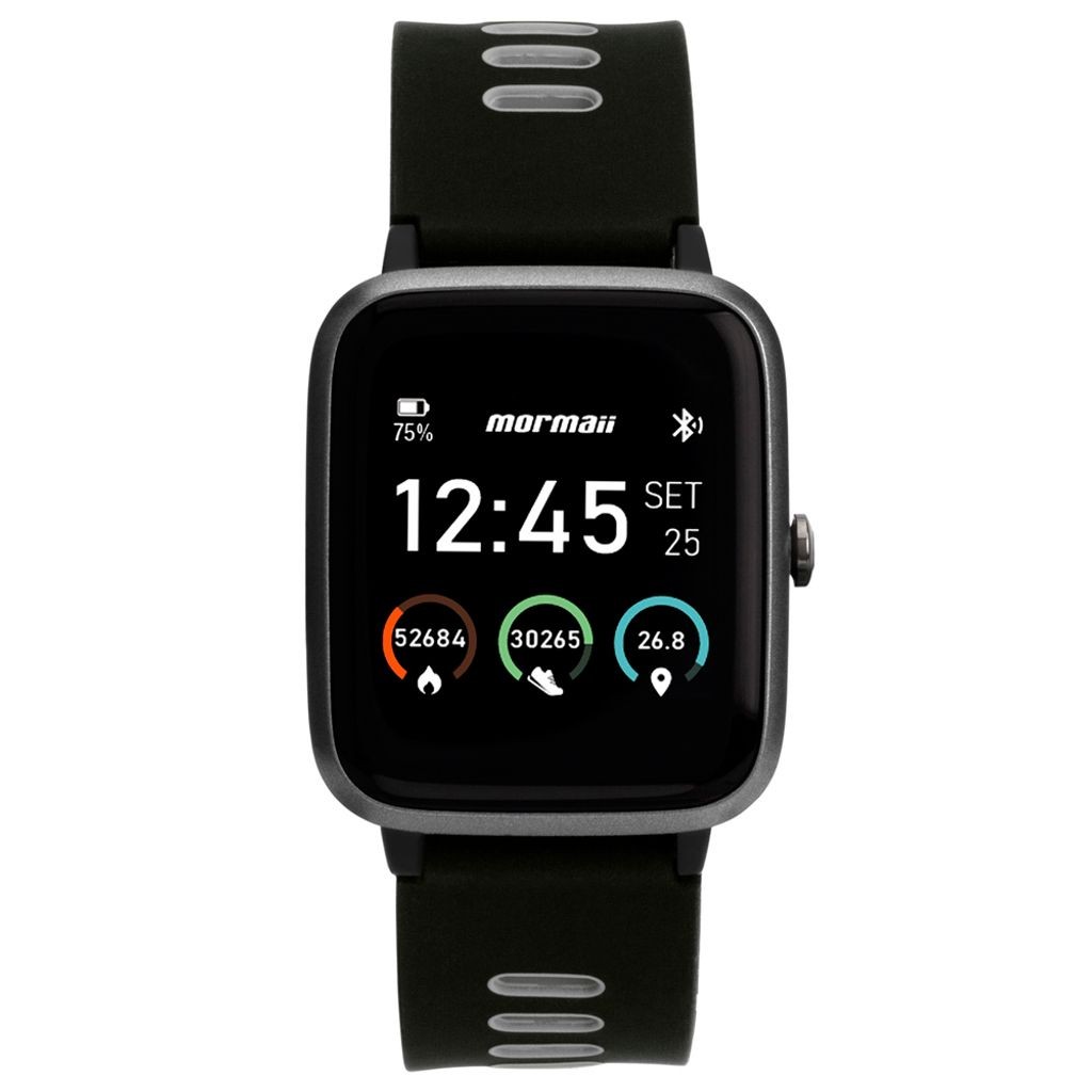 Relógio Smartwatch Mormaii Life GPS Unissex Full Display Preto - MOLIFEGAA/8C