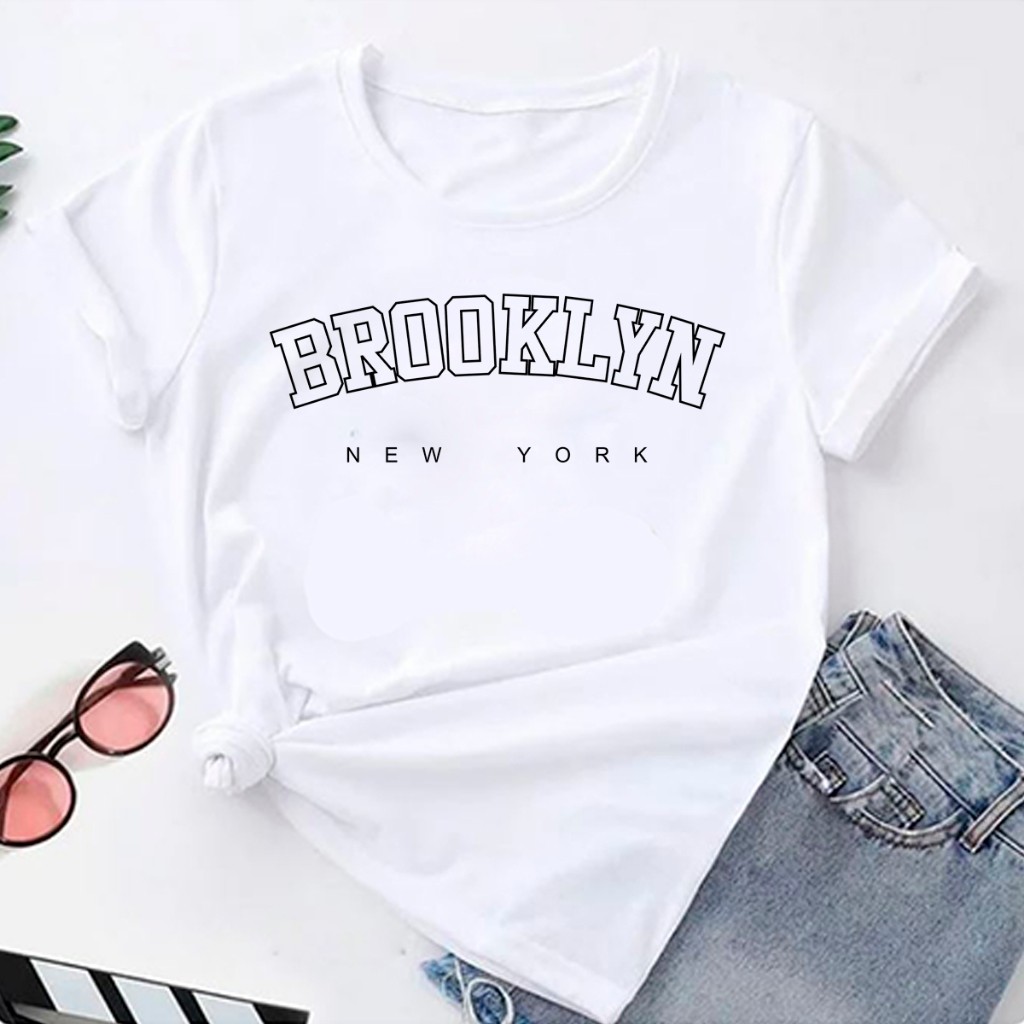Blusa T-shirt Linda Camiseta Feminina Brooklyn New York 2 Camisa envio imediato fashion