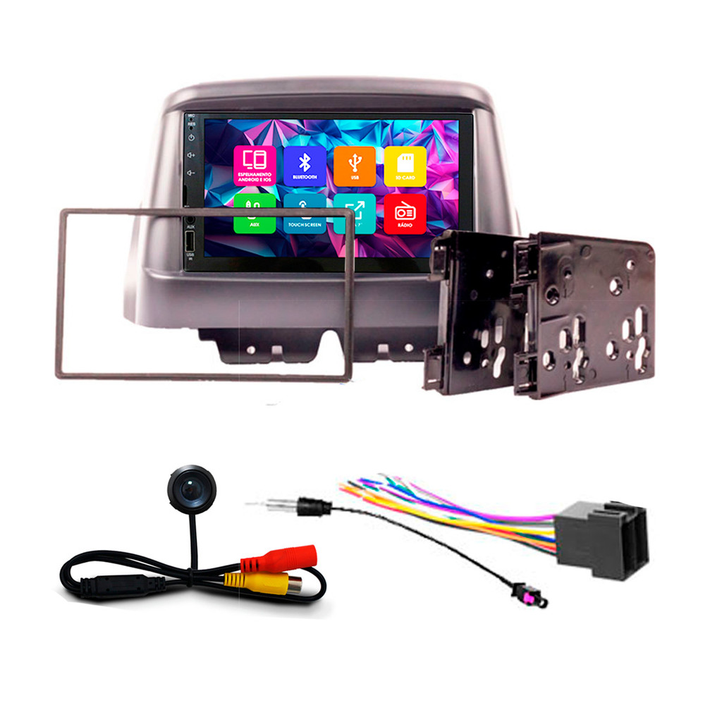 Kit Multimidia 7 Pol Doblo 2002 03 04 05 06 07 A 19 20 21 2022 Espelhamento Android Ios 2 Din Grafite Camera Ré em Oferta na Shopee