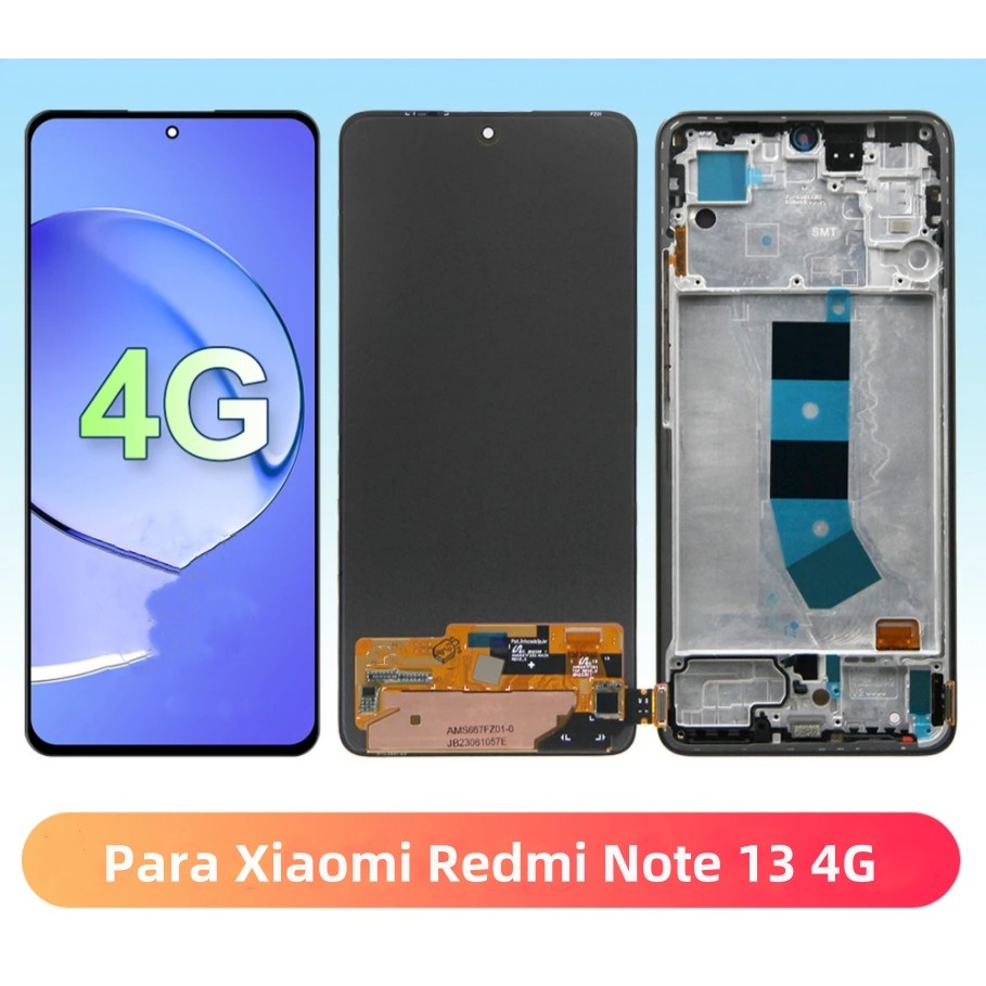 6.67" Incell Tela Para Xiaomi Redmi Note 13 4G Compativel 23129RAA4G Frontal Dis