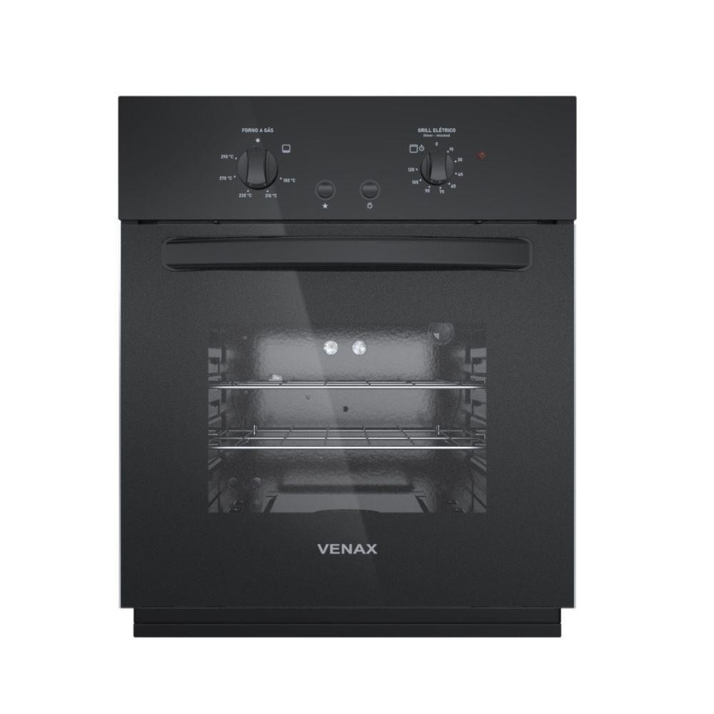 Forno De Embutir à Gás Venax 50L Totale Nero Giii Gás GLP Preto 127V em Oferta na Shopee