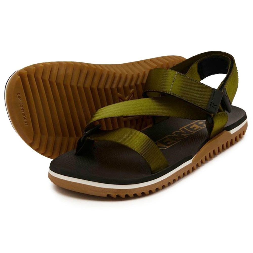Sandália Kenner Pro Trekking NK6 Masculina - Preto e Verde - Women Shoes