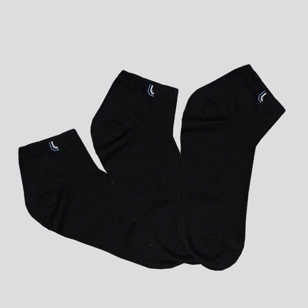 Kit Meia Lupo Walk Cano Curto 3 Pares Preta em Oferta na Shopee