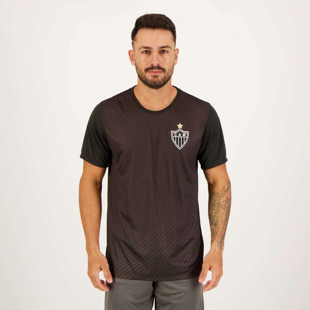 Camisa Atlético Mineiro Esportiva Preta - Sports & Outdoors