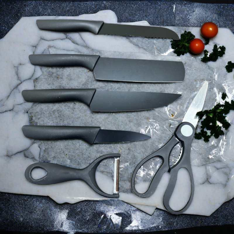 Imagem Conjunto profissional de cozinha antiaderente de aço inoxidável de 6 peças