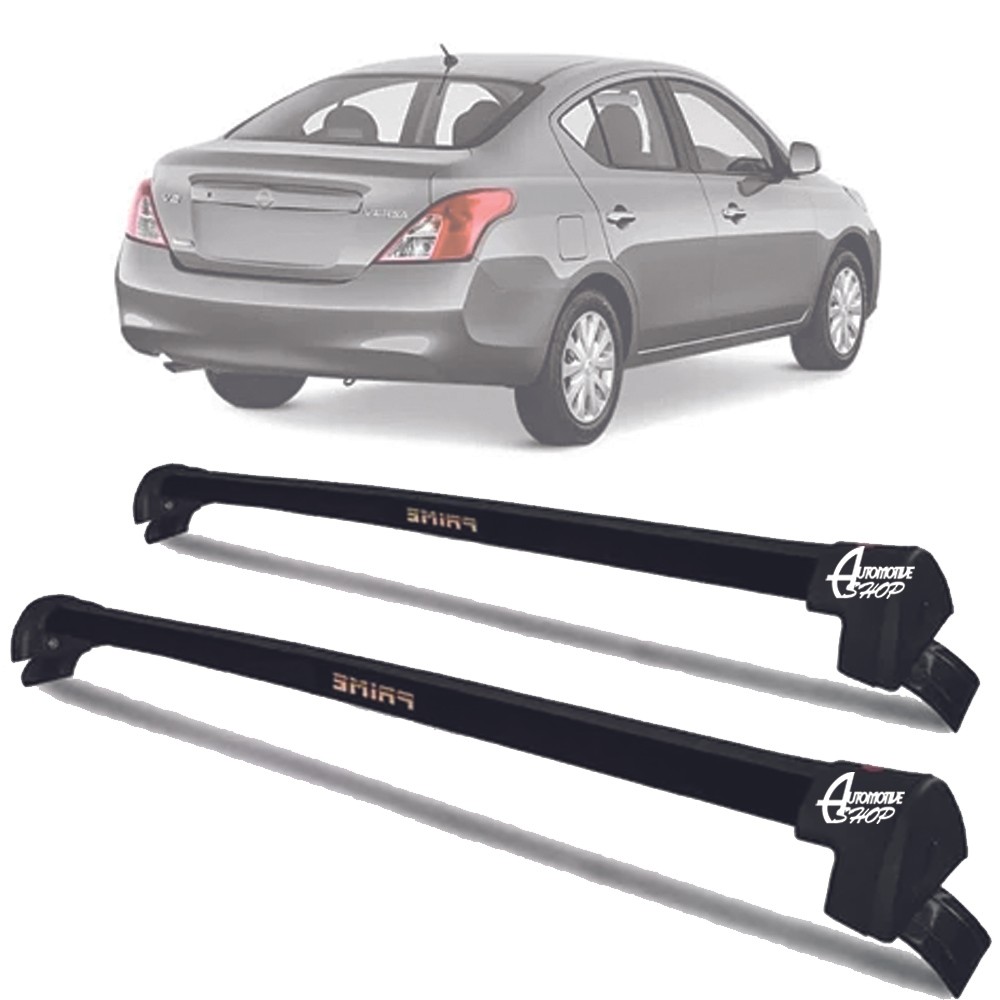Rack Teto Aluminio Prime Nissan Versa 12 até 21 Preto PR197
