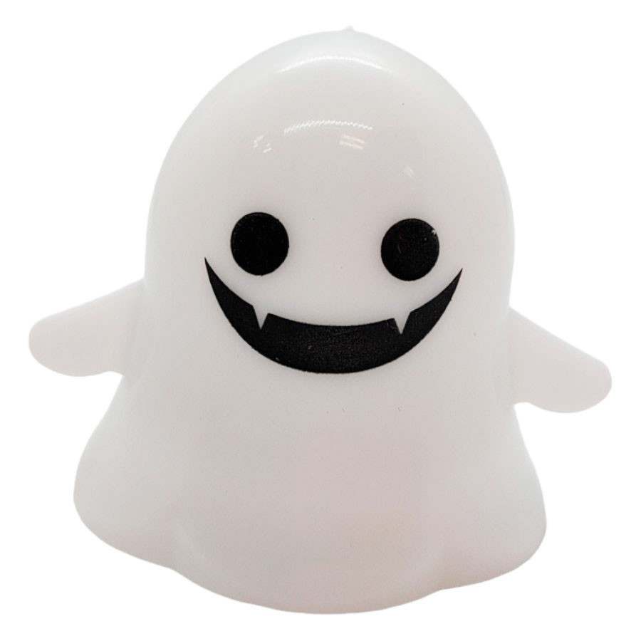 Vela Decorativa Com Led Halloween - Fantasma Sorriso - 5,5x4,5cm - 1 unidade - Rizzo em Oferta na Shopee