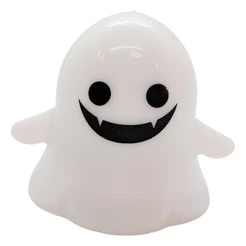 Vela Decorativa Com Led Halloween - Fantasma Sorriso - 5,5x4,5cm - 1 unidade - Rizzo