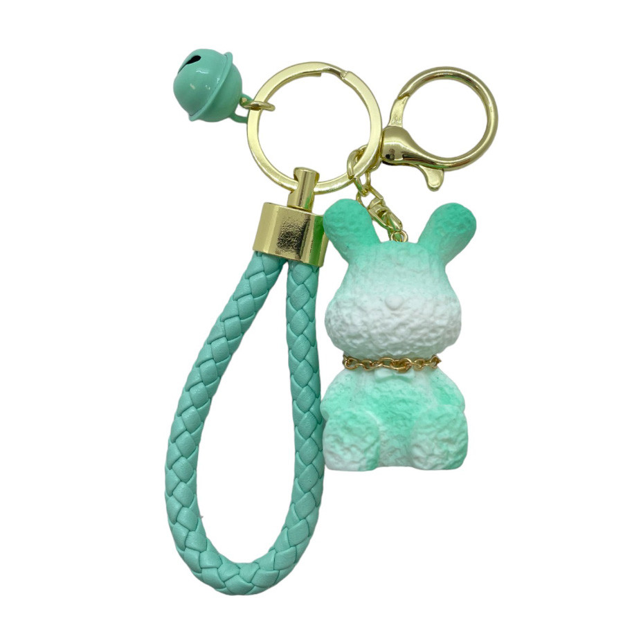 Chaveiro Coelho com Sino - Verde Água - 5cm - 1 unidade - Rizzo em Oferta na Shopee