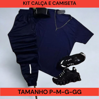 Kit Calça E Camisa Dry Masculino Bom Para Atividade Fisicas