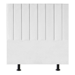 Cabeceira Estofada Cama Box Casal 140 Cm Maisa Suede branco em Oferta na Shopee