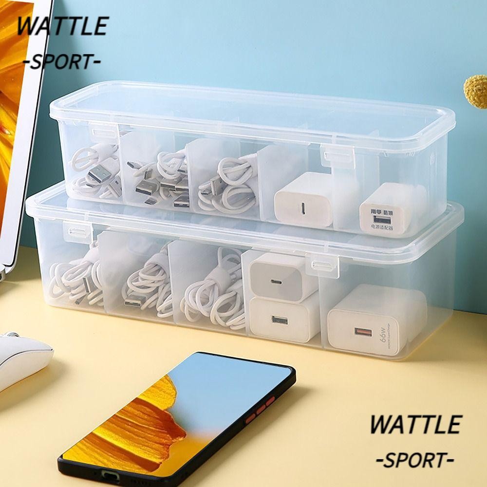 Organizador De Cartão WATTLE , Com Tampa , Cabo De Dados Transparente , Caixa De Coleta De...