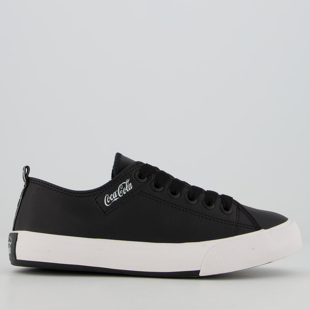 Tênis Coca Cola Atlanta Leather Coke Feminino Preto