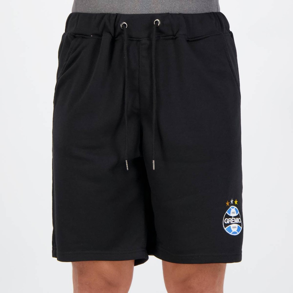 Bermuda Grêmio Moletom Escudo Preta em Oferta na Shopee