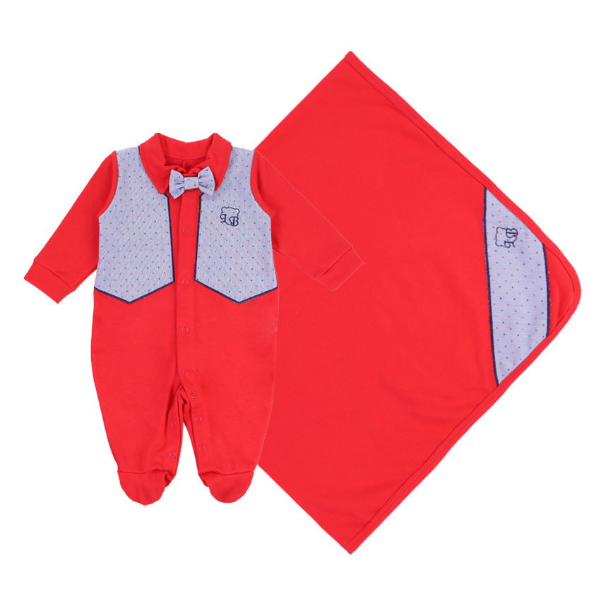 Saída Maternidade Le Bhua Estampa Ursinho Com Colete em Oferta na Shopee