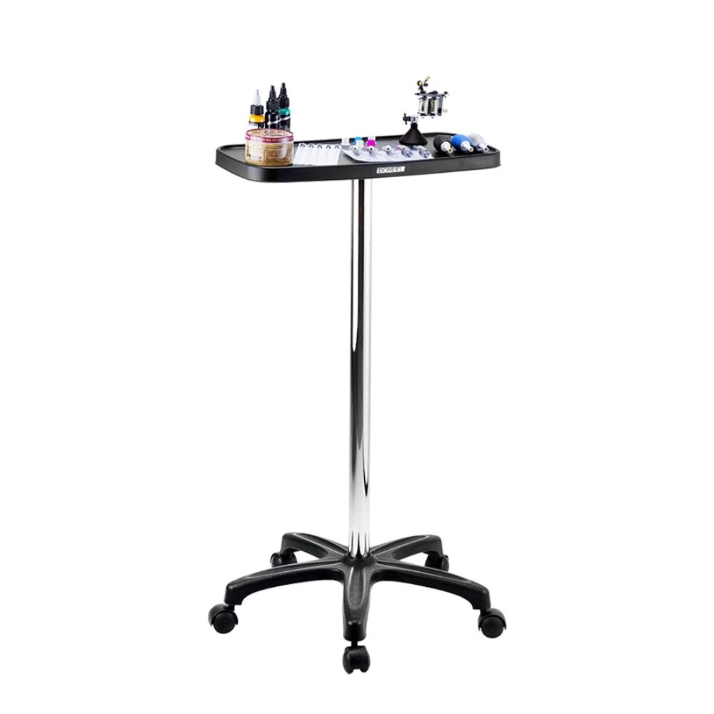 Bancada Auxiliar Tattoo Fixa Dompel Cromado Preto - Beauty