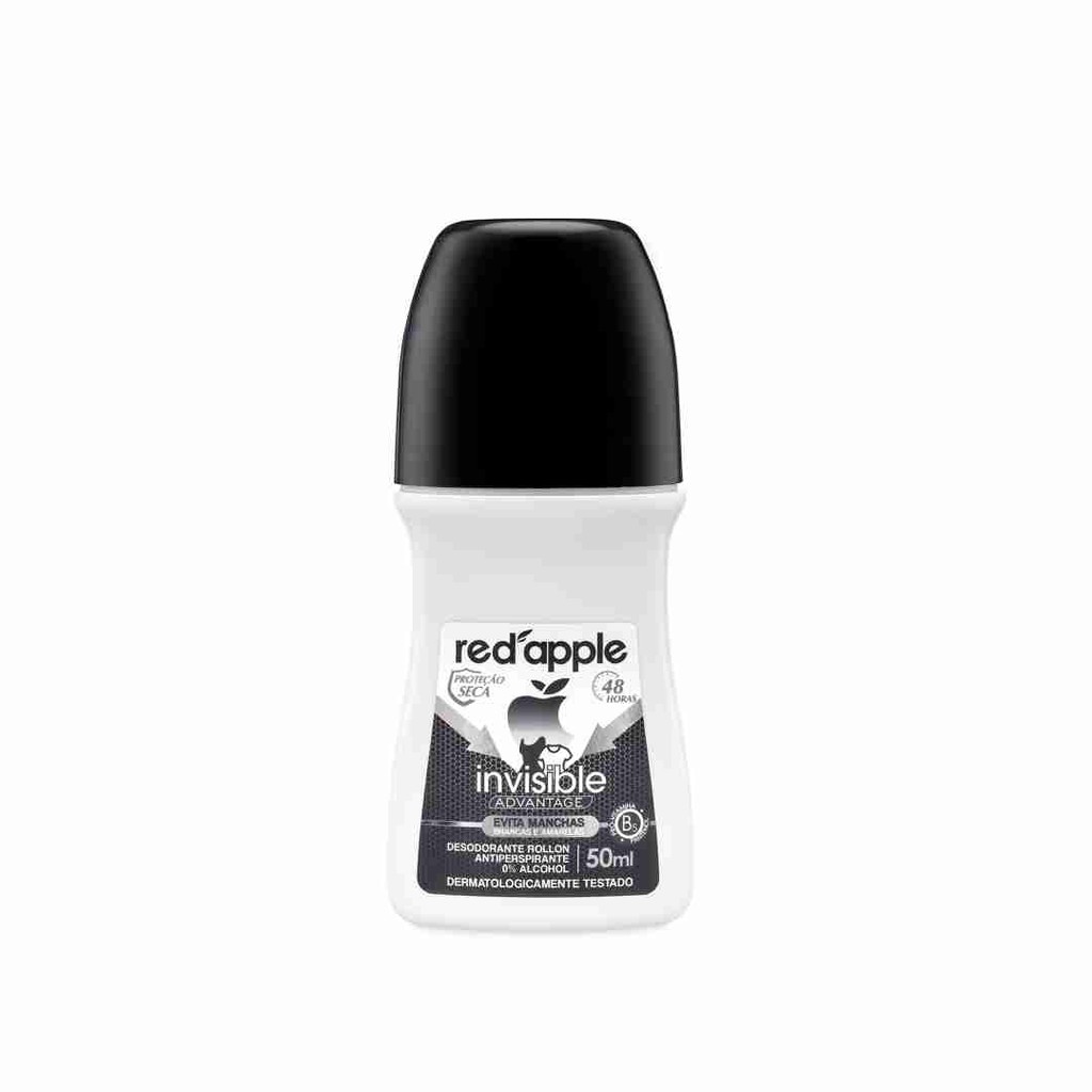 DESODORANTE RED APPLE ROLL ON 50ML INVISIBLE