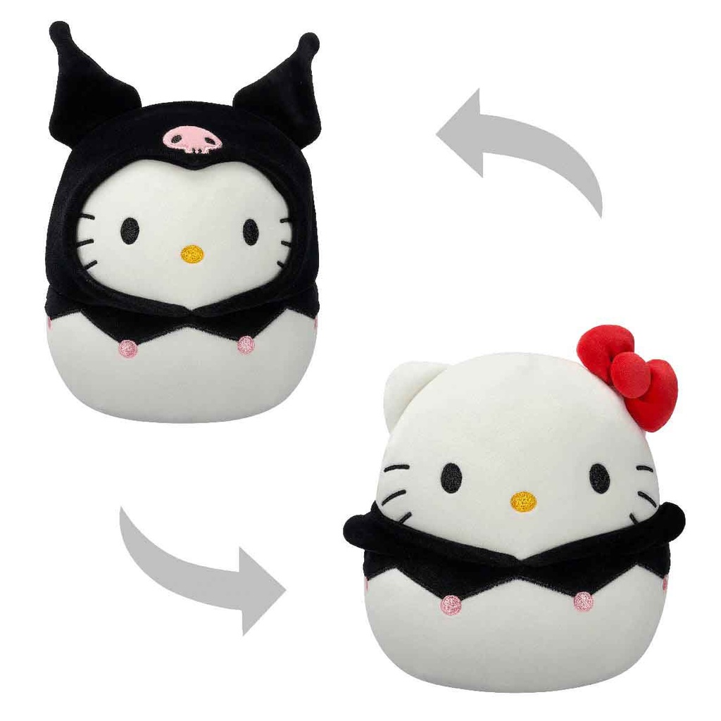 1 Pelúcia Hello Kitty 20cm Fantasia Kuromi - Squishmallows - Mom & Baby