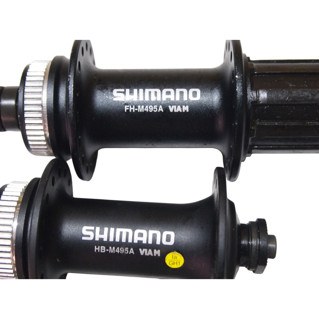 1 Par Cubo Shimano K7 Aluminio 8v - Fh-m495a - Com Blocagem