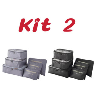 Kit 2 Conjunto de armazenamento de bagagem de viagem Bolsa de higiene pessoal de 6 peças …