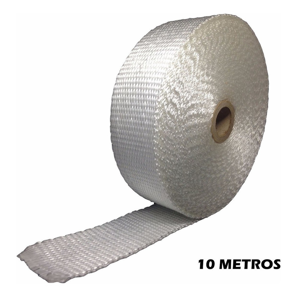 Manta Térmica Fita Termotape Branca Para Escapamento 10 Metros em Oferta na Shopee