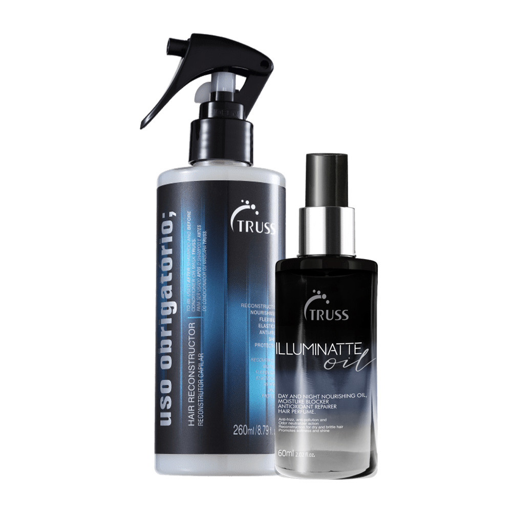 Kit Truss Illuminatte Oil e Uso Obrigatório Spray (2 produtos) em Oferta na Shopee