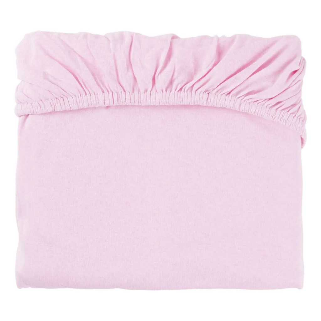 Lençol Com Elástico Para Berço Americano Rosa Liso em Oferta na Shopee