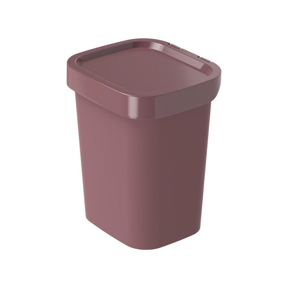 Lixeira de Plástico com Tampa 4,6 L Classic Fosca Cassis