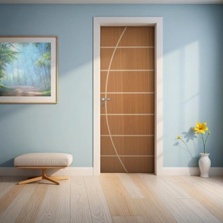 Folha de Porta Madeira Decorada 210x90cm Espessura 3,5cm Neblina MGM Mogno em Oferta na Shopee