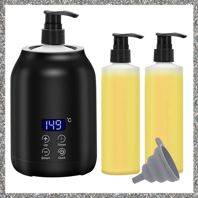 Aquecedor De Óleo De Massagem , Digital Elétrico Com Duas Garrafas , Dispensador Aquecido De Loção Portátil