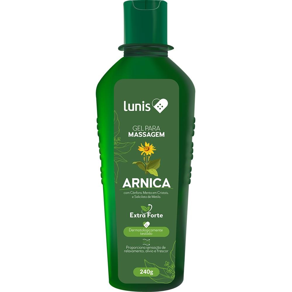 Gel Para Massagem Arnica Extra Forte Lunis 240g em Oferta na Shopee